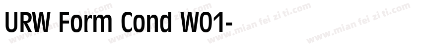 URW Form Cond W01字体转换